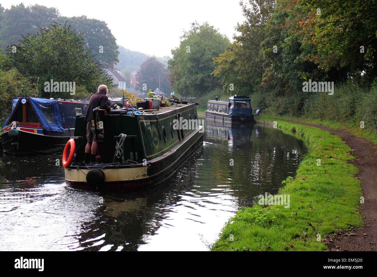 La Staffordshire e Worcestershire Canal Foto Stock