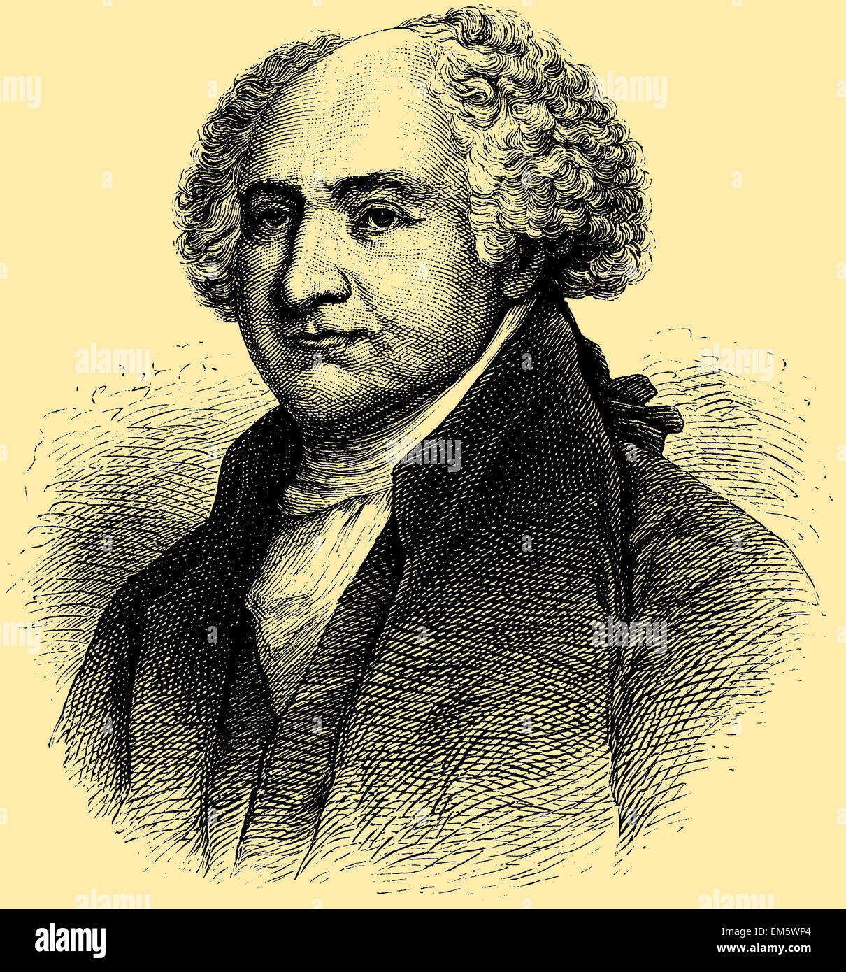 John Adams (1735-1826), seconda U.S. Il presidente Foto Stock