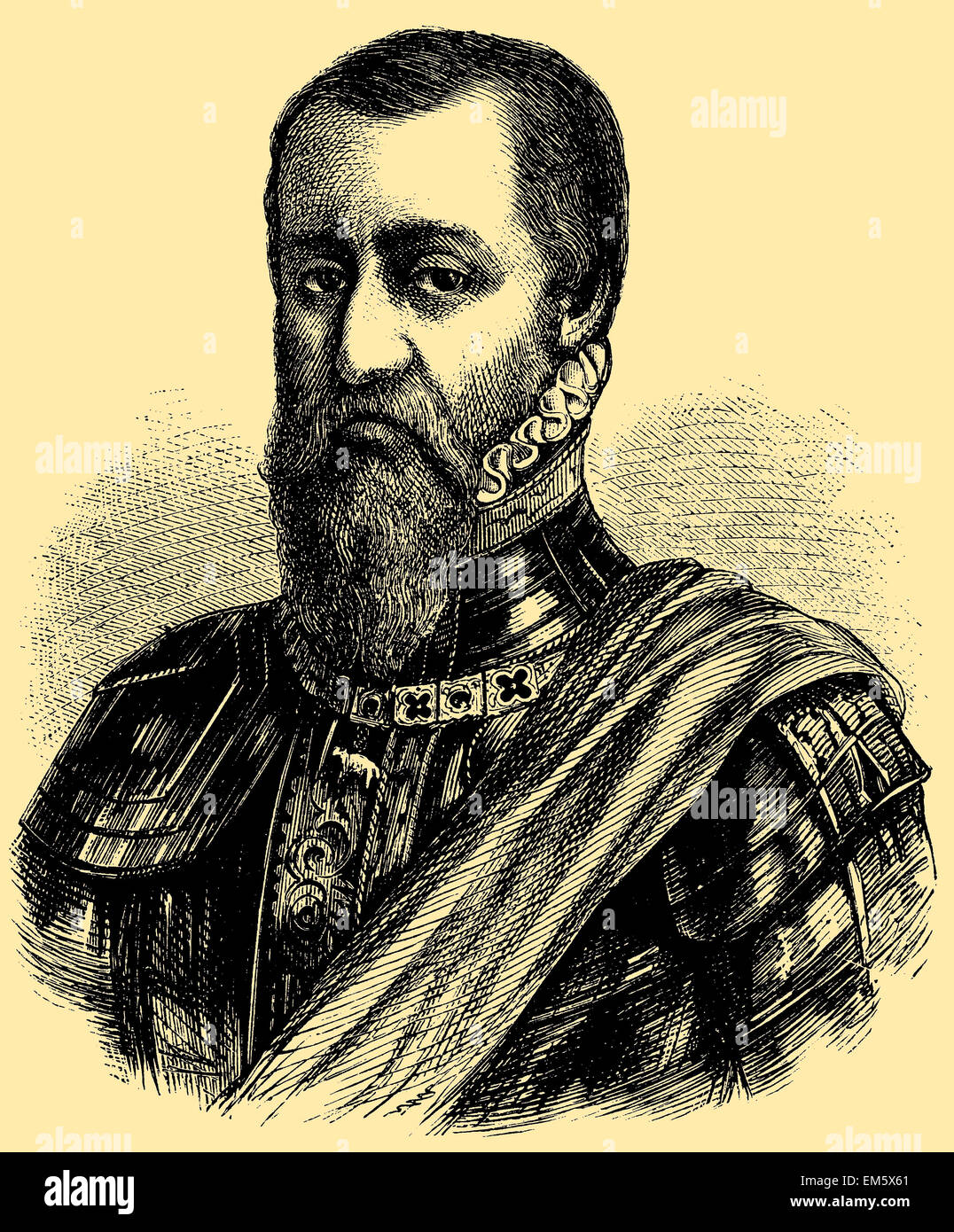 Don Fernando Álvarez de Toledo y Pimentel, 3° duca di Alba (1507-1582) Foto Stock