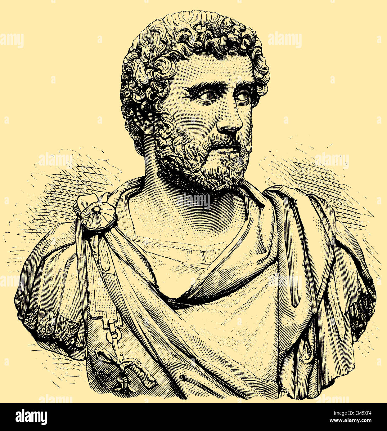 Marco Aurelio, Antonius Philosophus (121 - 180), imperatore romano Foto Stock