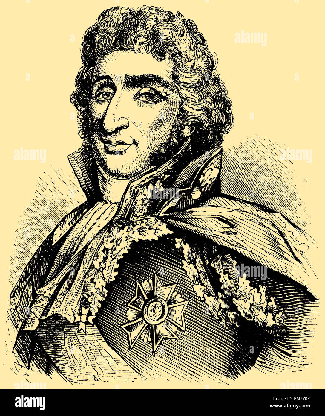 Pierre Augereau (1757 - 1816), generale e Maresciallo di Francia Foto Stock