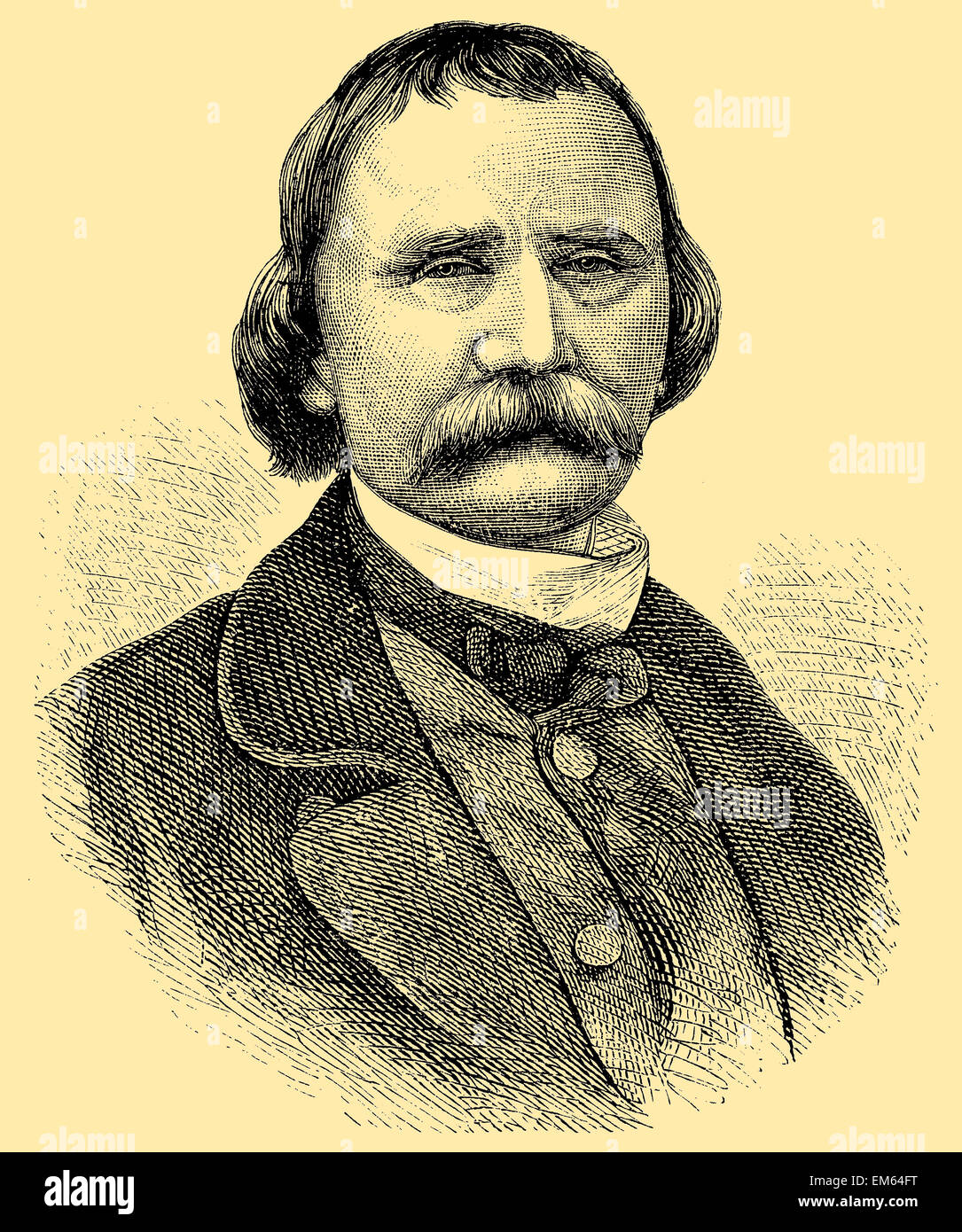 Wilhelm von Kaulbach ( nato da Aprile ad Ottobre 15, 1805 , morì il 7 1874) Foto Stock