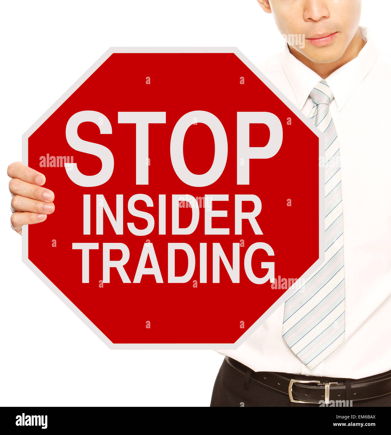 Smettere di insider trading Foto Stock