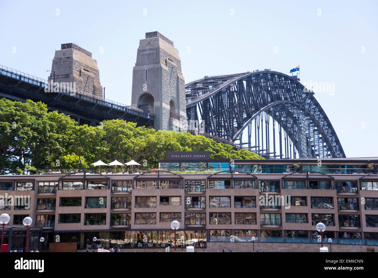 Vista in Hotel Park Hyatt Sydney. Foto Stock