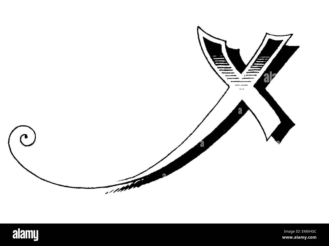 Lettera x Foto e Immagini Stock in Bianco e Nero - Alamy