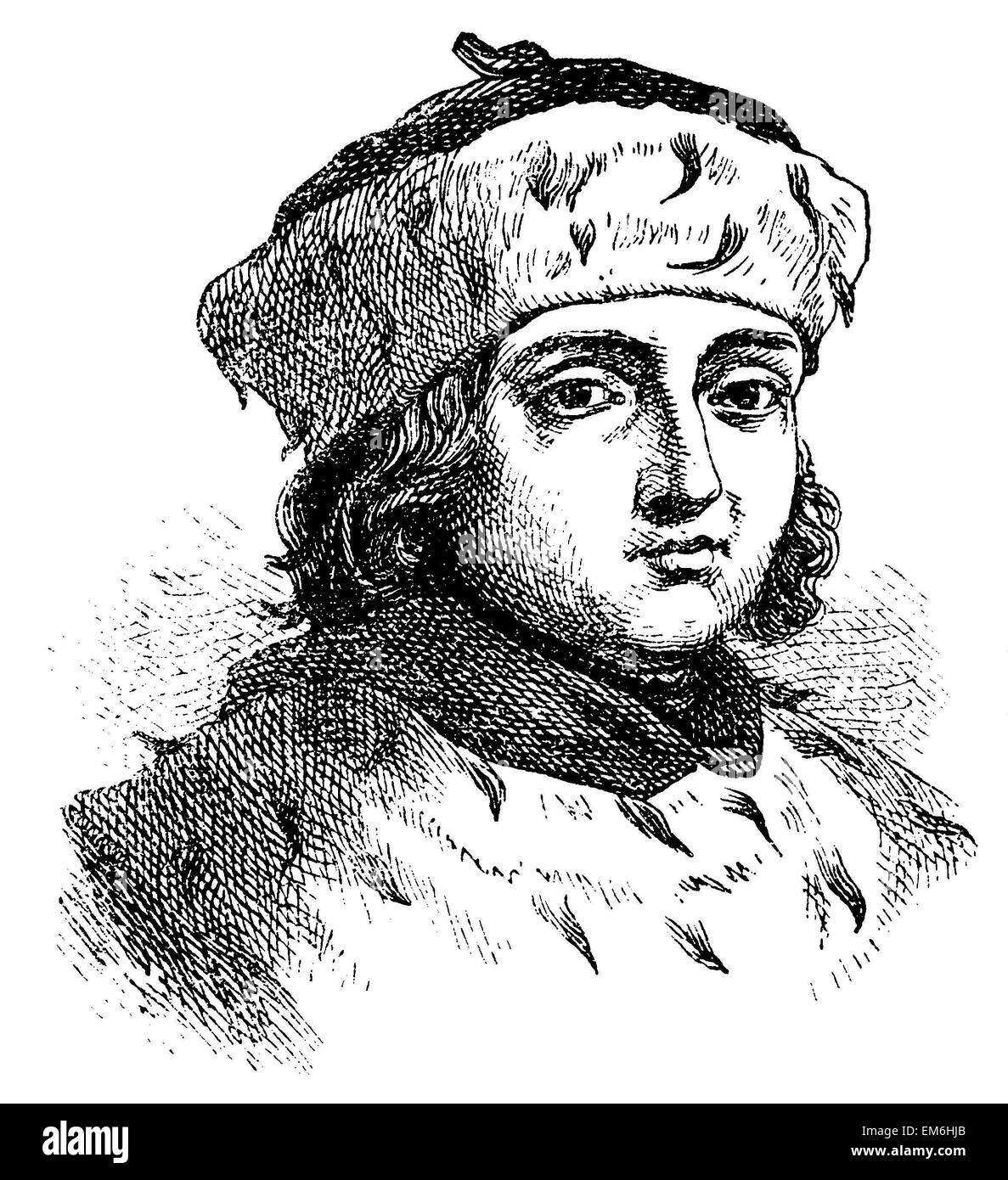 Kurfürst Federico I (nato 1371 , morto 1440) Foto Stock