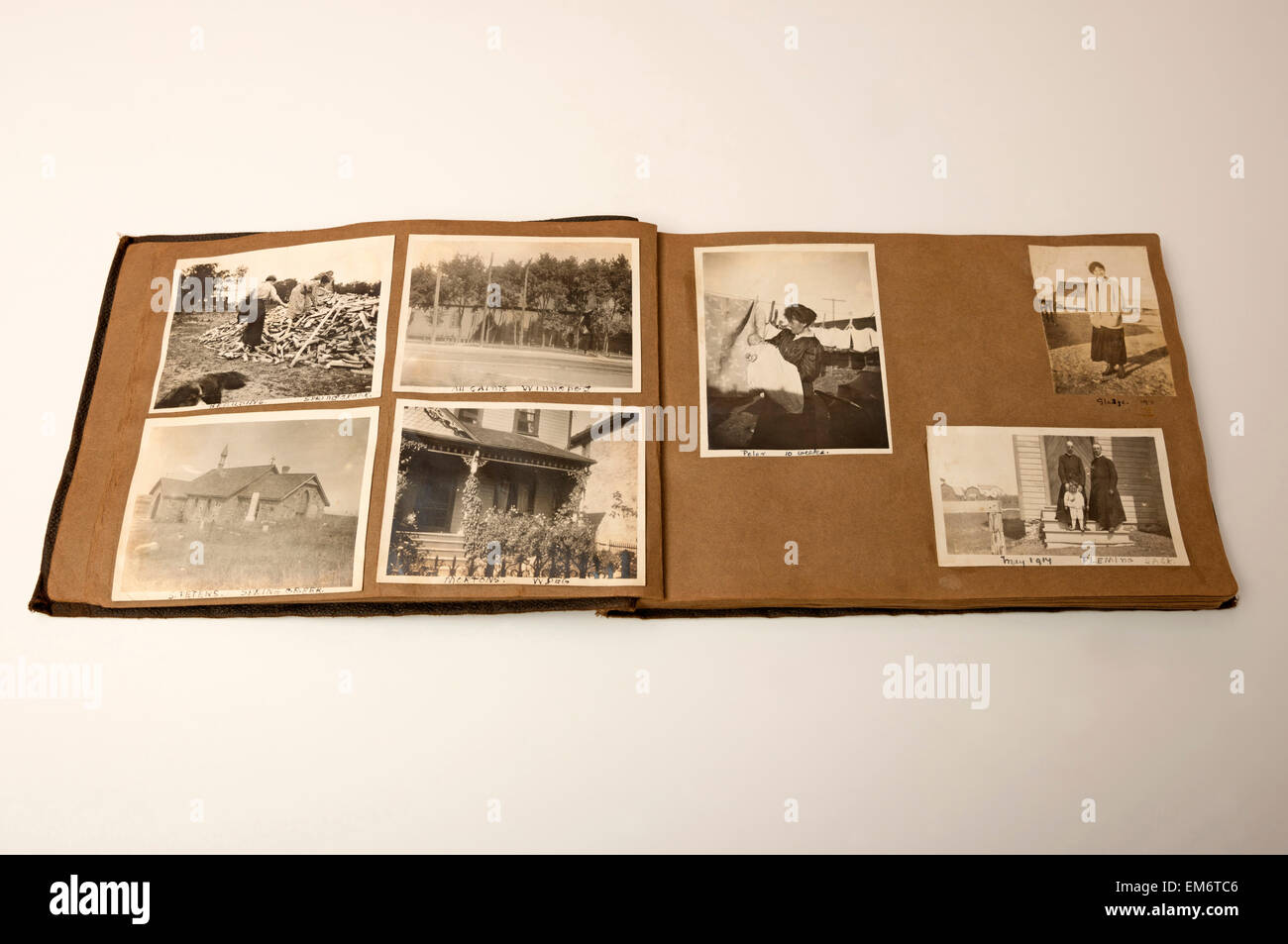 Album di foto di famiglia dall'Australia in 1915 Foto Stock