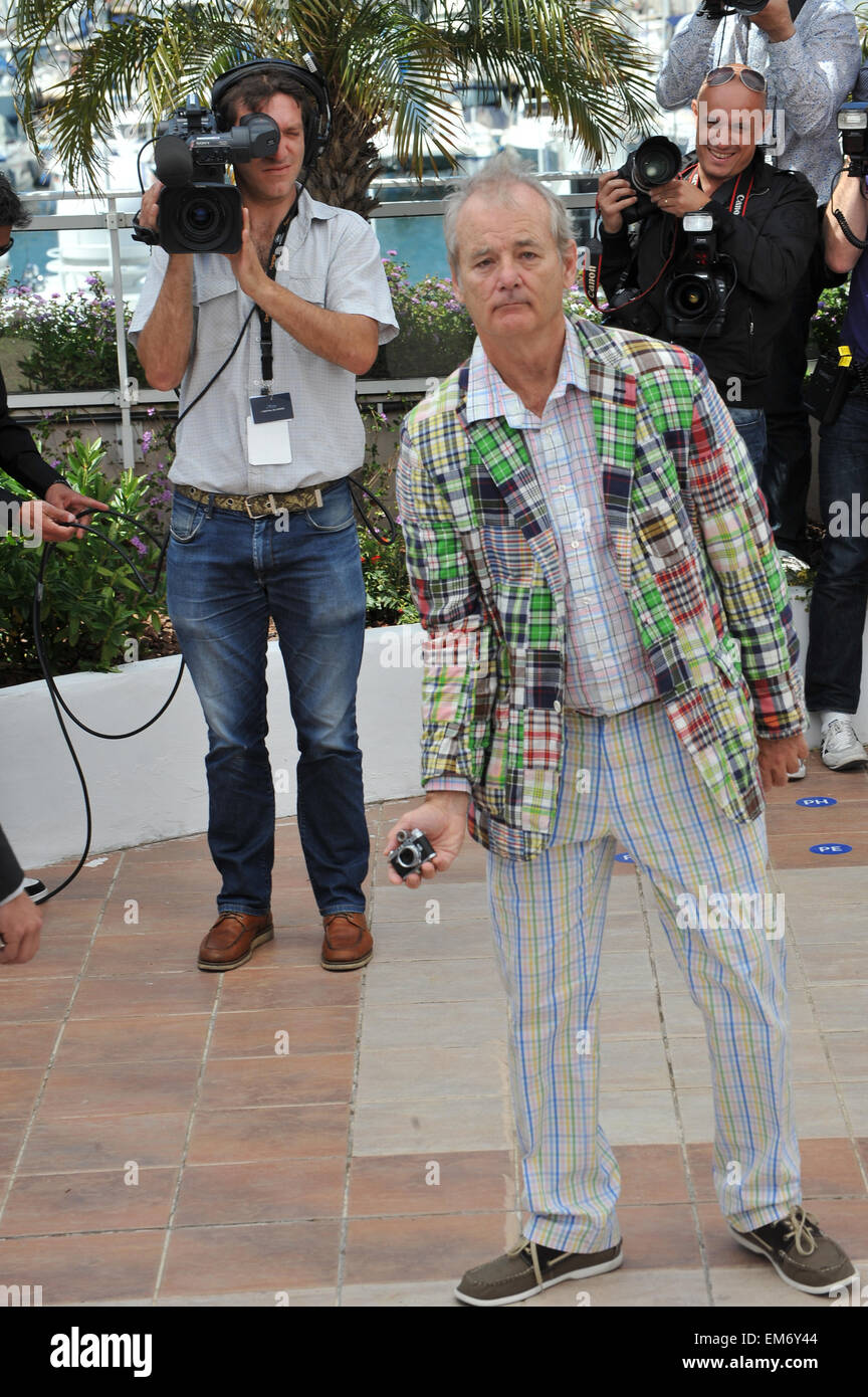 CANNES, Francia - 16 Maggio 2012: Bill Murray al photocall per il suo nuovo film 'Moonrise unito" al sessantacinquesimo Festival de Cannes. Maggio 16, 2012 Cannes, Francia Foto Stock