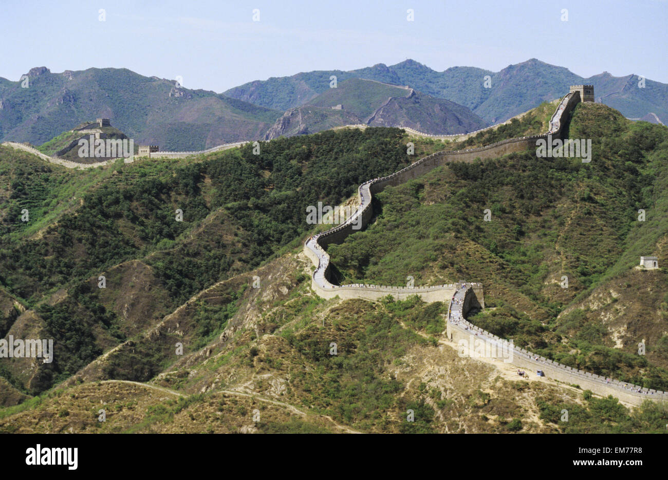 La Cina, la Grande Muraglia della Cina; Mu Tian Yu Foto Stock
