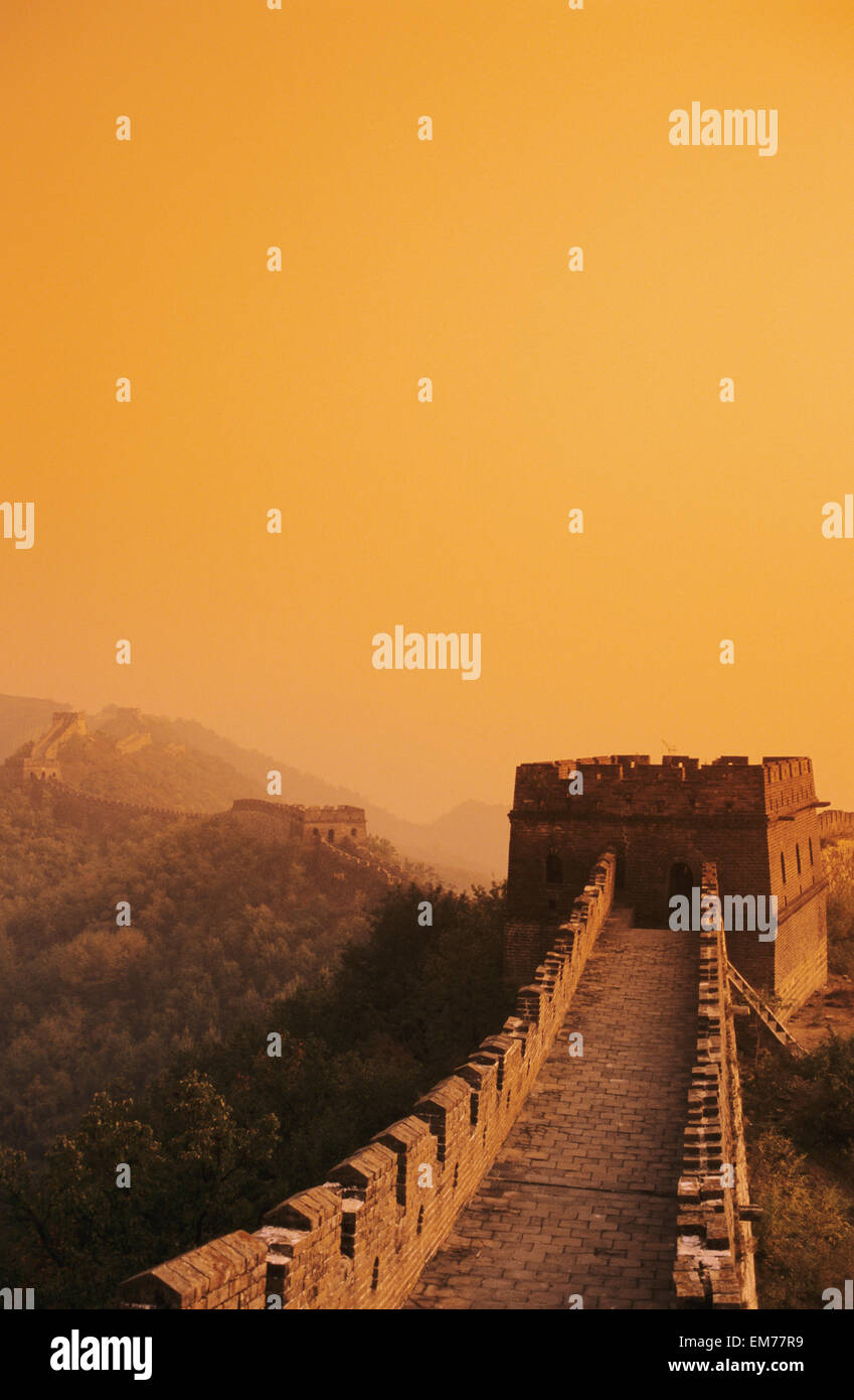 La Cina, la Grande Muraglia della Cina; Mu Tian Yu Foto Stock