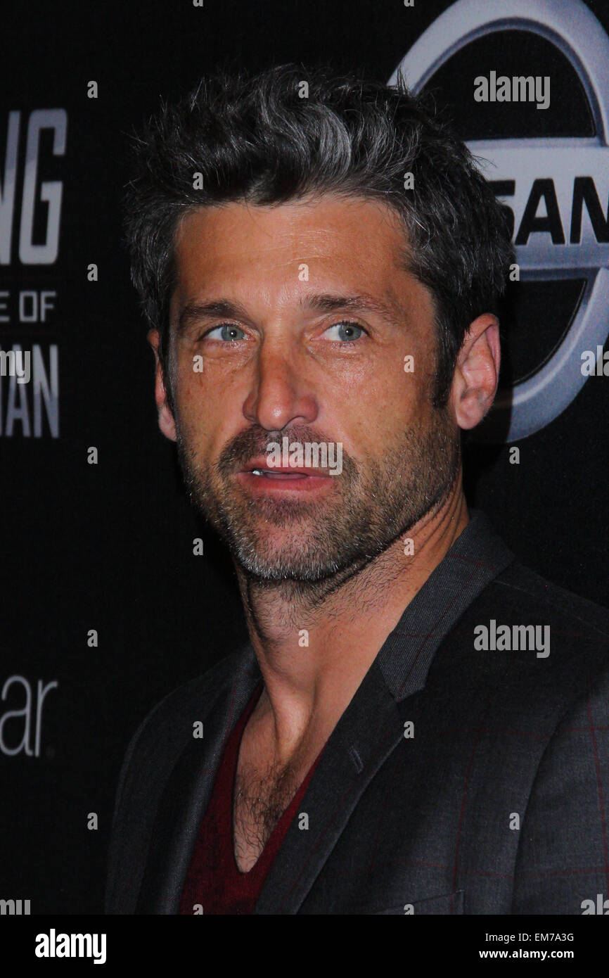 Los Angeles, California, USA. Xvi Apr, 2015. Patrick Dempsey assiste vincente: La Racing vita di Paul Newman premiere al Roosevelt Hotel su Aprile 16th, 2015 a Los Angeles, California, USA. Credito: TLeopold/Globe foto/ZUMA filo/Alamy Live News Foto Stock