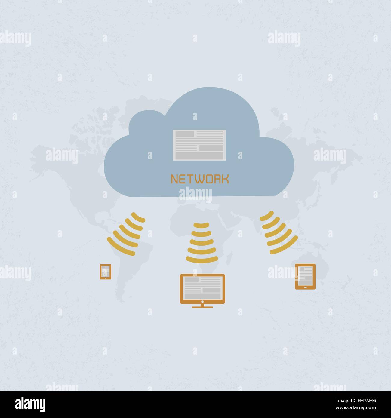 Social Media , Social Network. eps 10 formato vettoriale Illustrazione Vettoriale