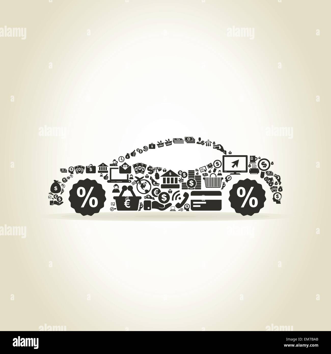 Musica4 astratto Illustrazione Vettoriale