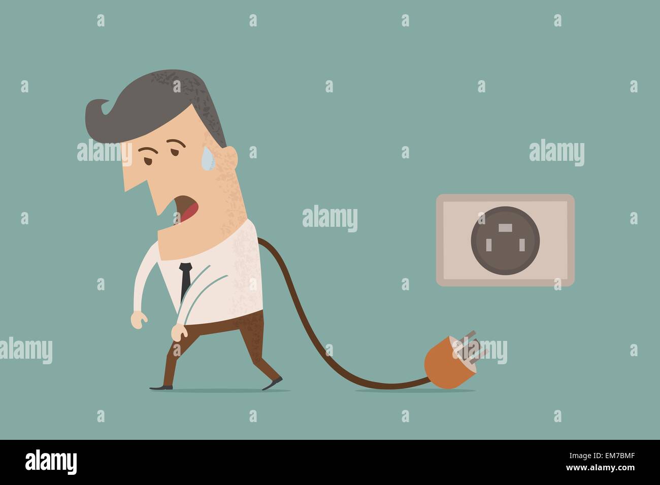 Imprenditore scollegare Illustrazione Vettoriale