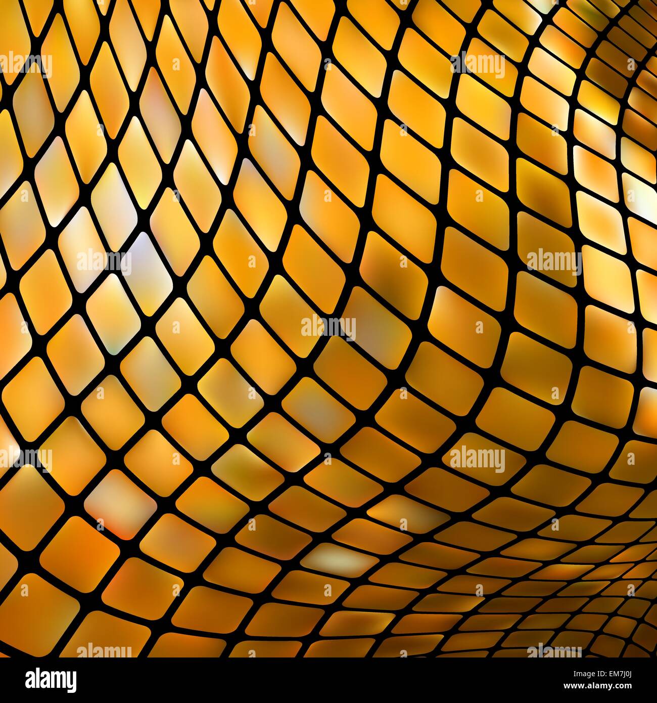 Golden business mosaico. EPS 8 Illustrazione Vettoriale