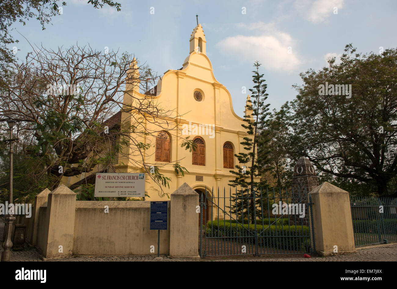 San Francesco Chiesa in Fort Kochi, Kerala India Foto Stock