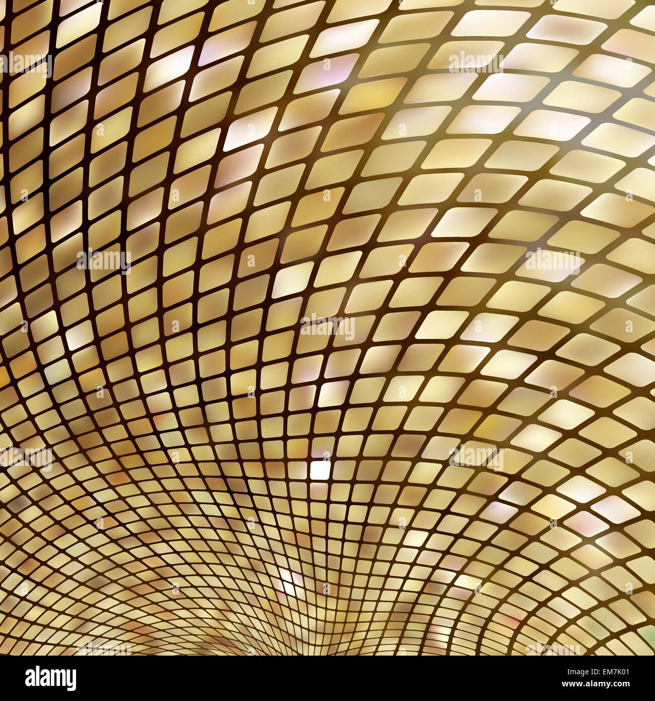 Golden business mosaico. EPS 8 Illustrazione Vettoriale