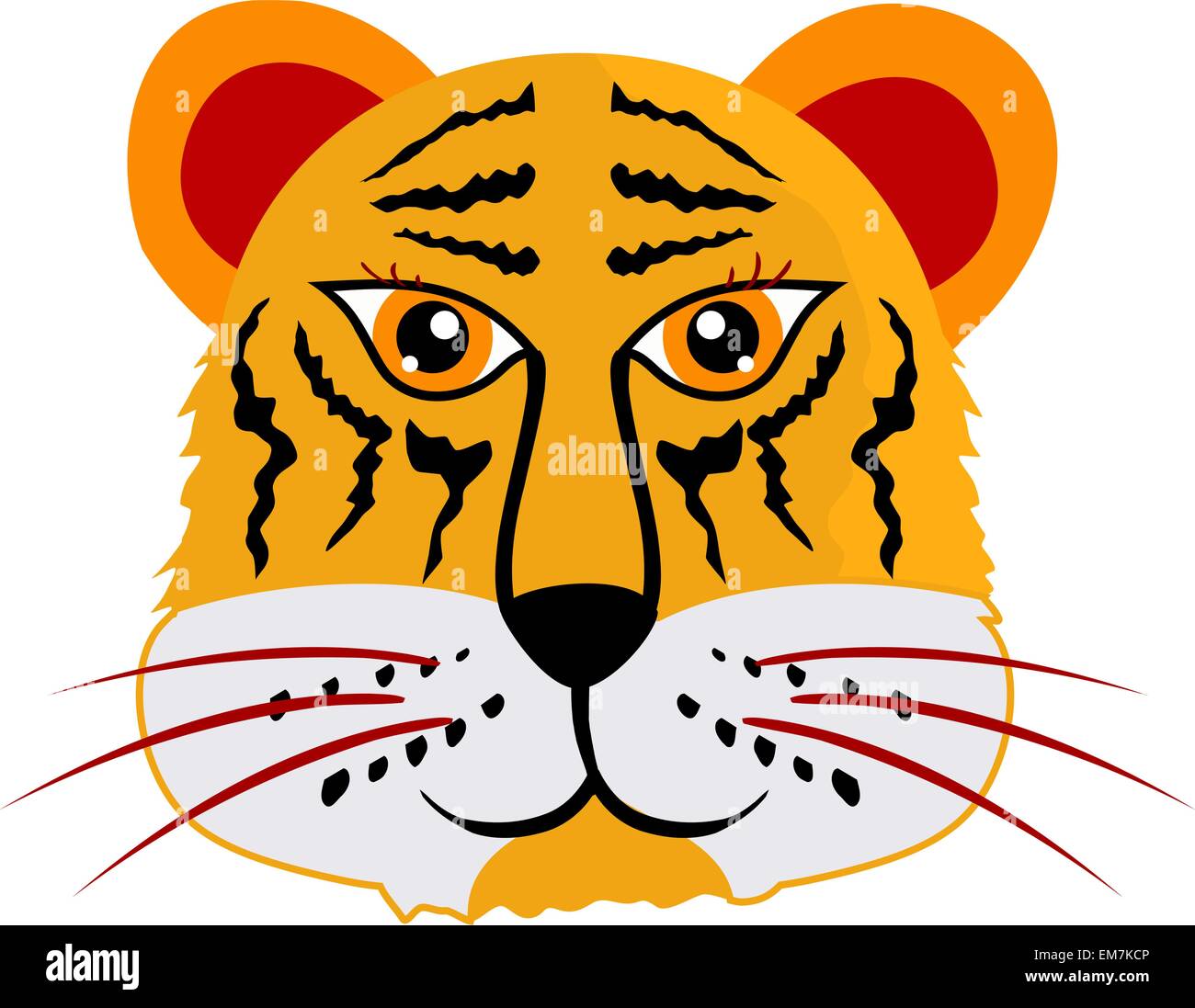 Tigre divertente Illustrazione Vettoriale