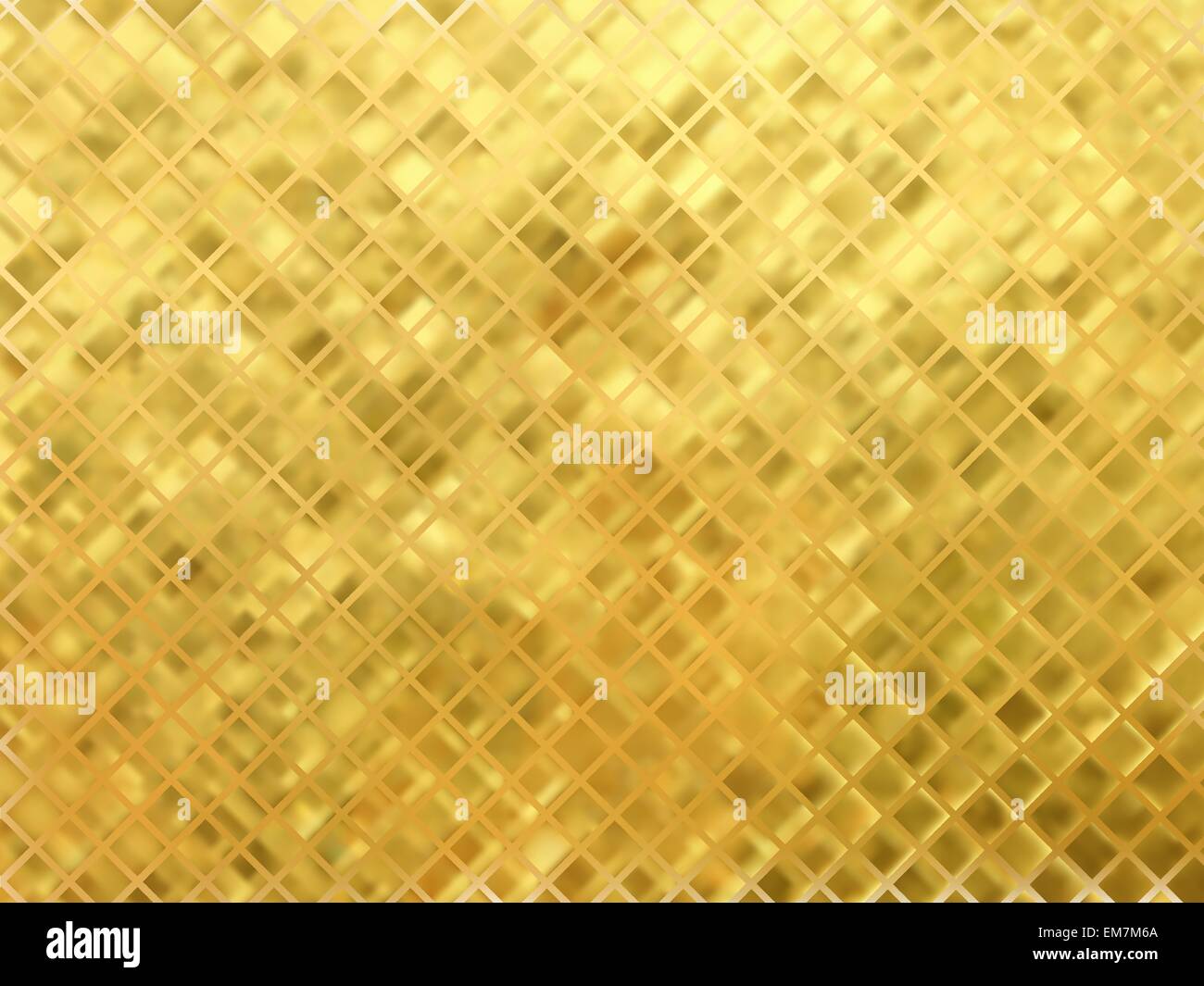 Mosaico in oro sullo sfondo del vettore. Illustrazione Vettoriale