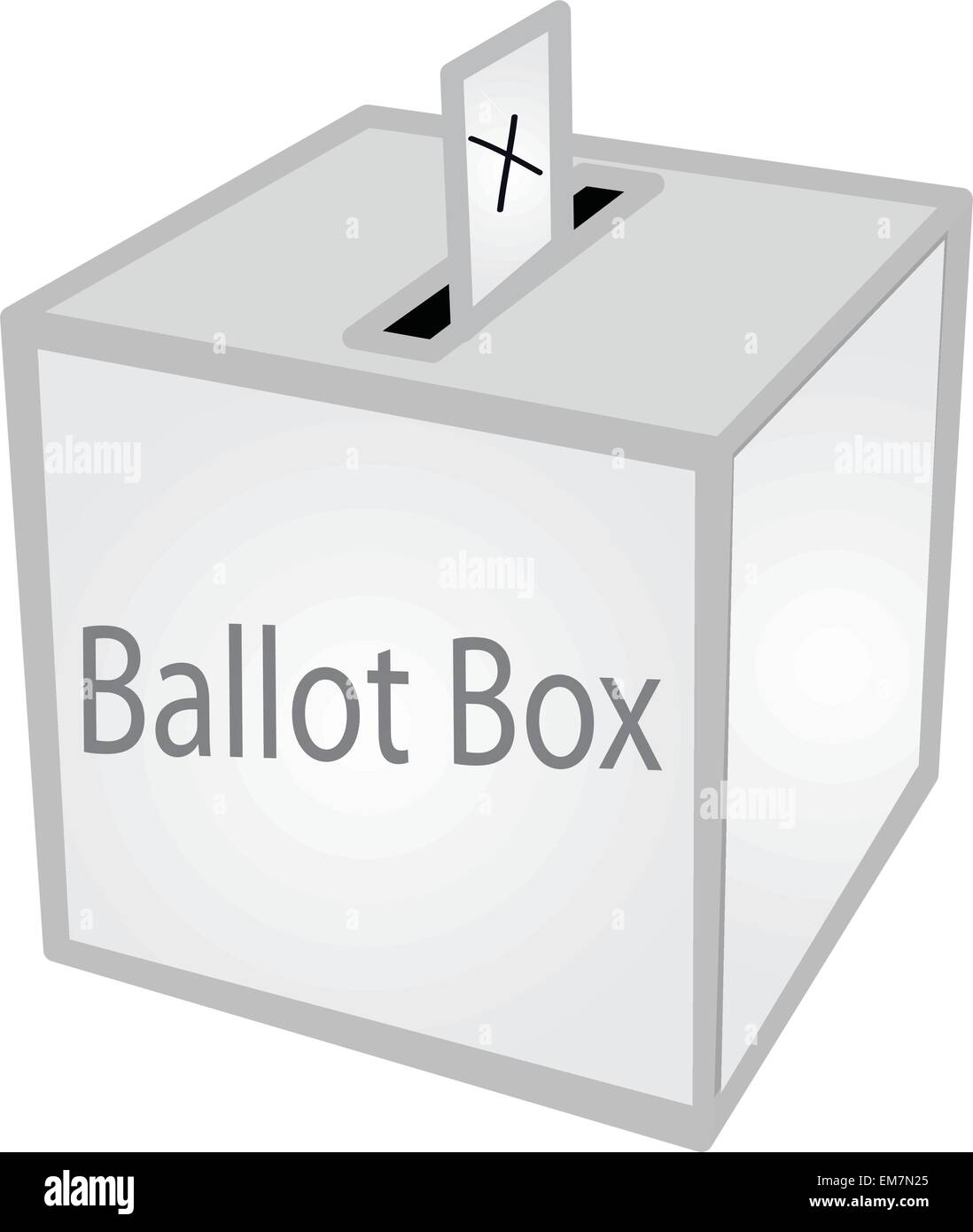 scatola di scheda elettorale Illustrazione Vettoriale