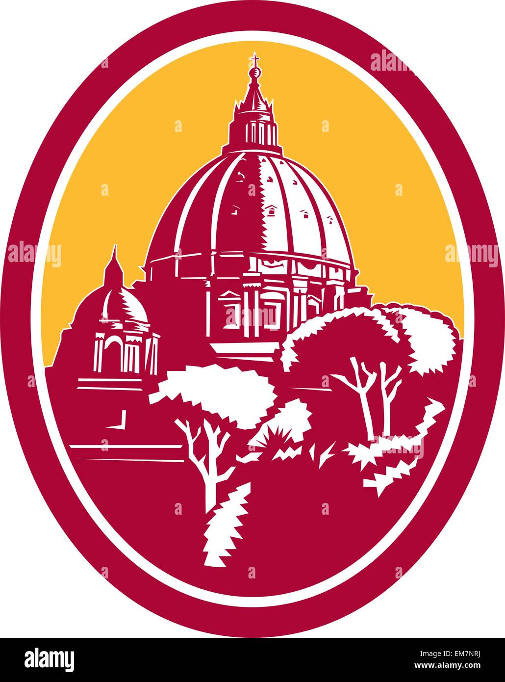 La cupola della basilica di san pietro Immagini Vettoriali Stock Alamy