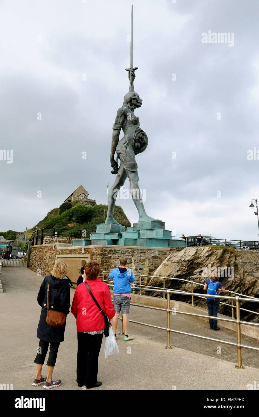 Foto di Damien Hirst Verity Ilfracombe Harbour Verity attrae folle Foto Stock