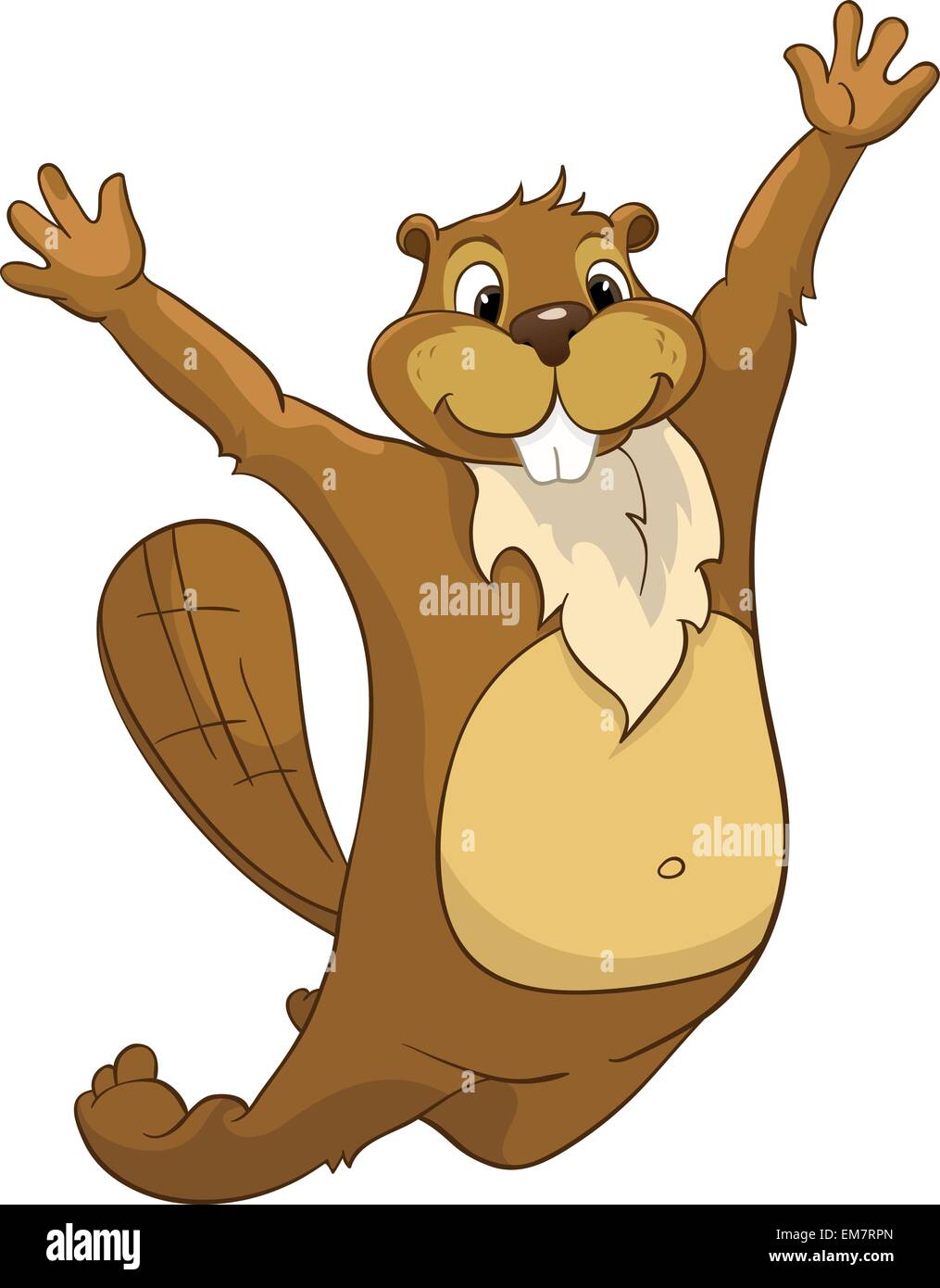 Beaver CREES Illustrazione Vettoriale