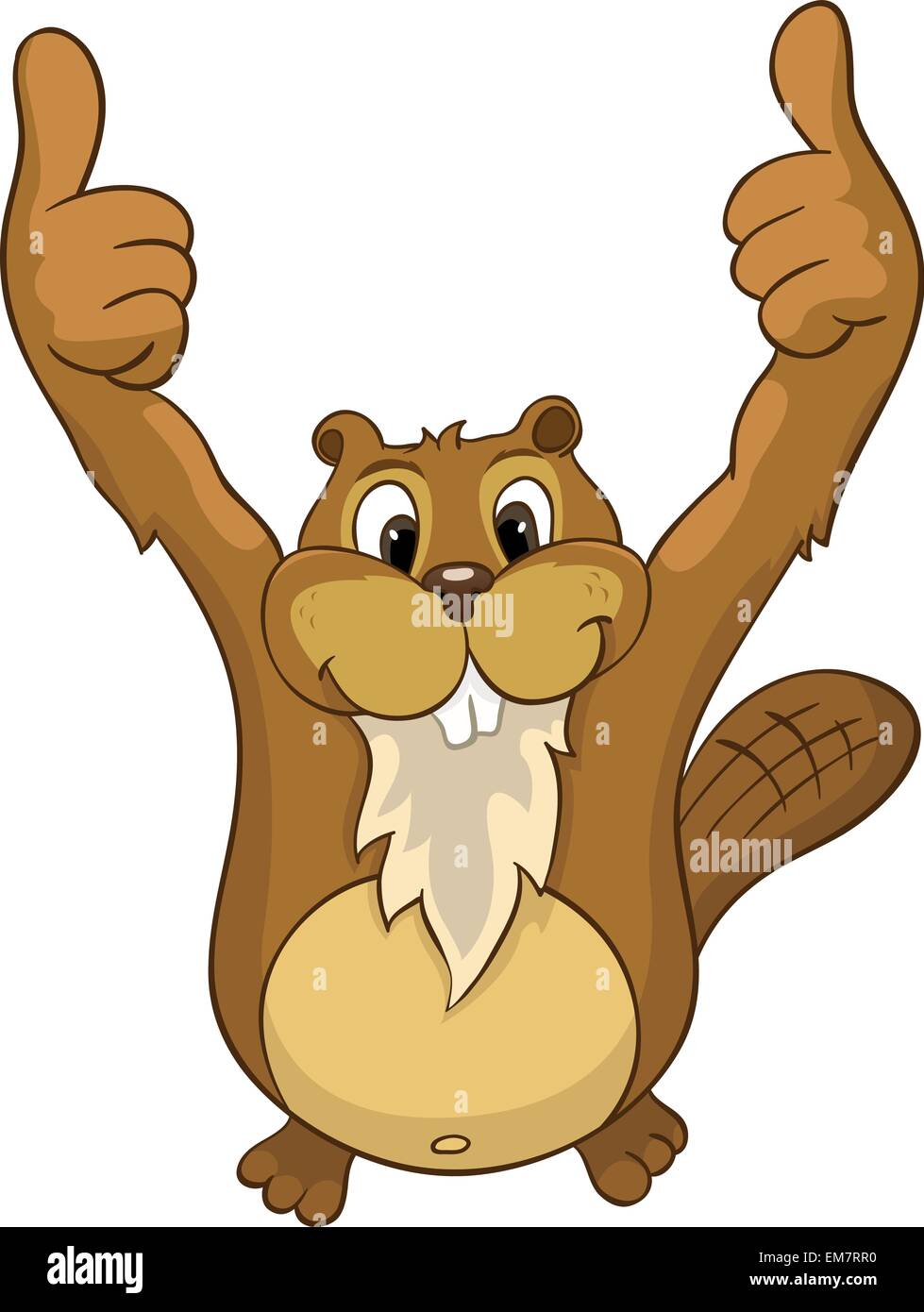 Beaver CREES Illustrazione Vettoriale