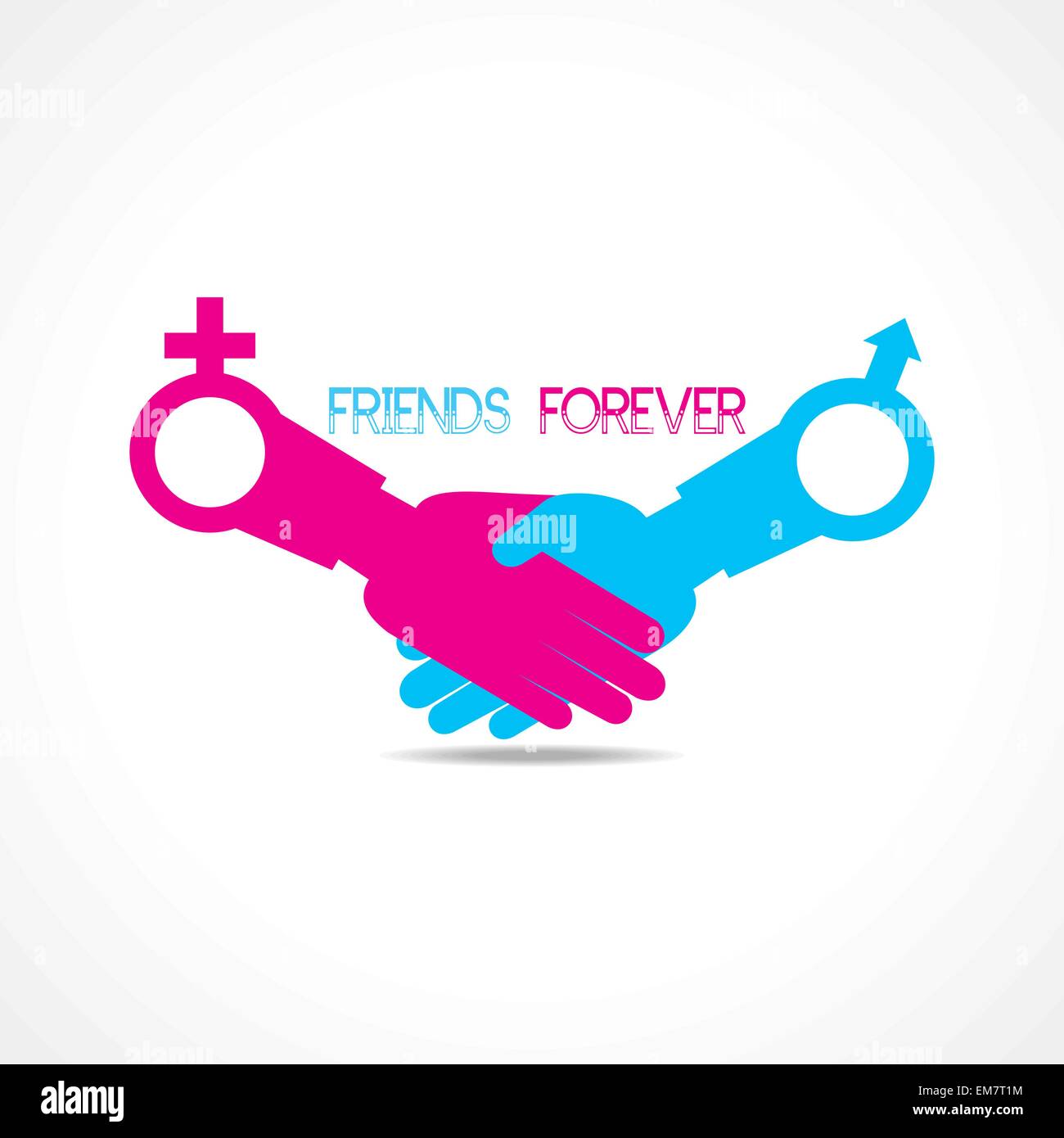 Felice amicizia giorno biglietto di auguri Illustrazione Vettoriale