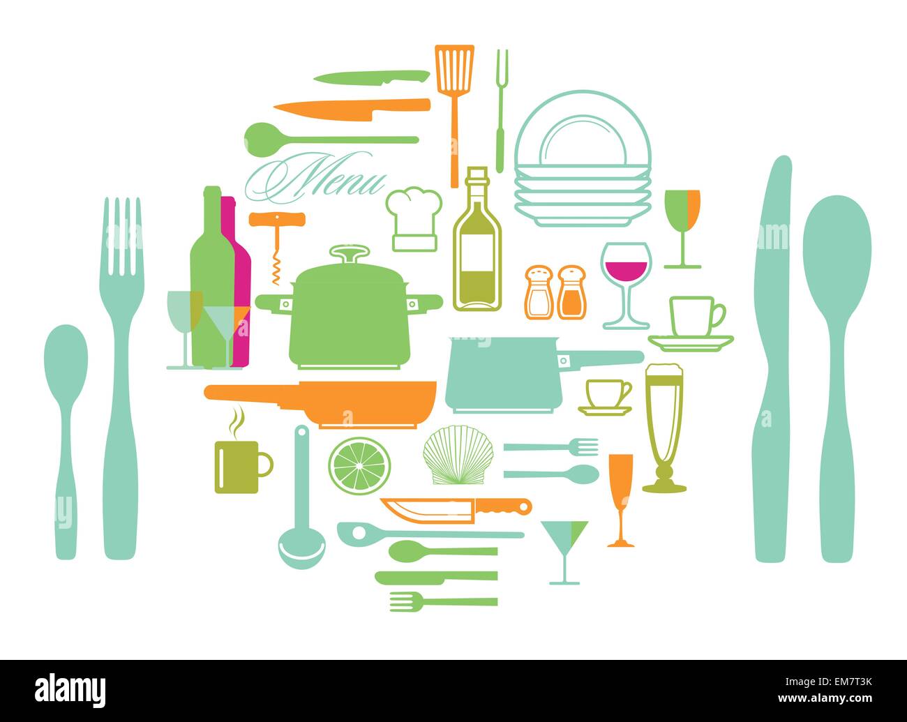 Elettrodomestici per la cucina Illustrazione Vettoriale