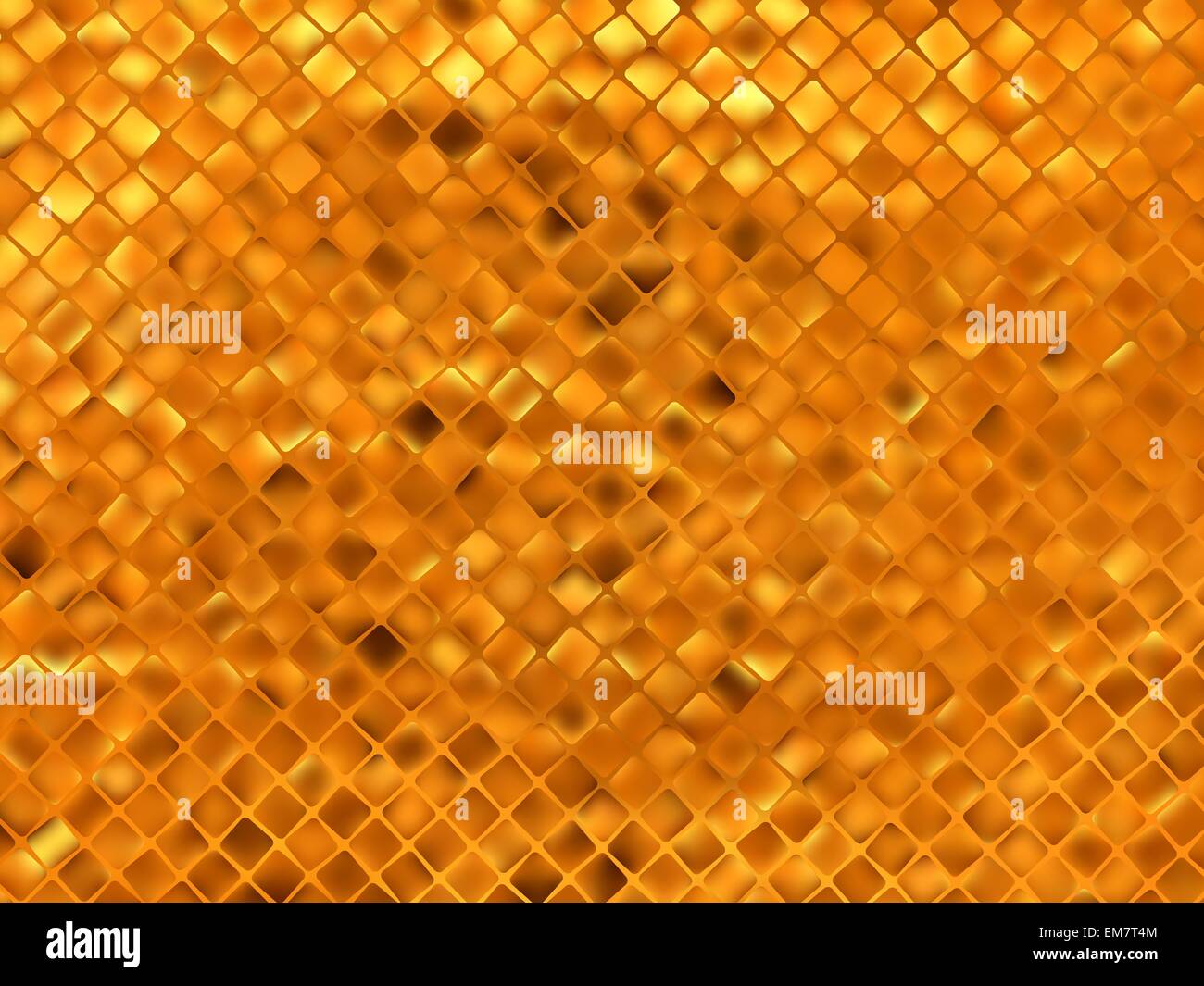 Arancione mosaico oro dello sfondo. EPS 8 Illustrazione Vettoriale