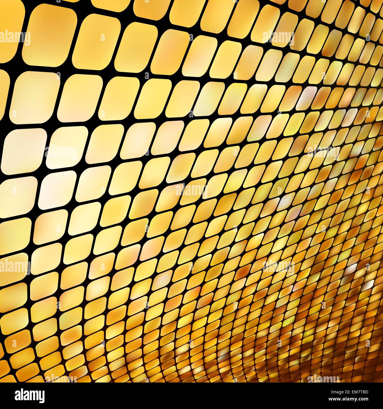 Golden business mosaico. EPS 8 Illustrazione Vettoriale