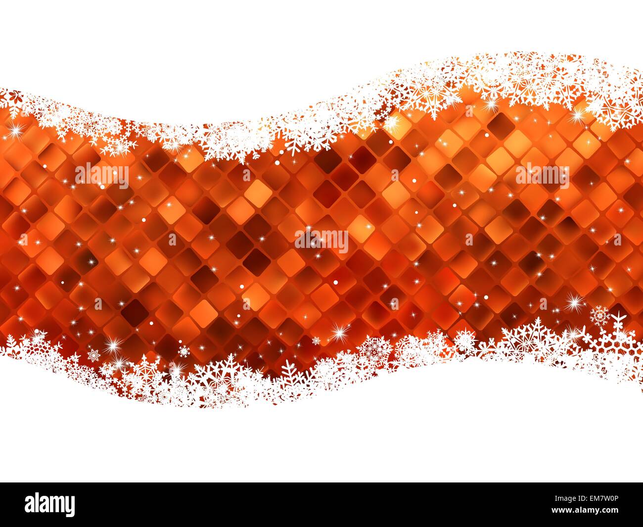 Natale carta di mosaico con posto per il testo. EPS 8 Illustrazione Vettoriale