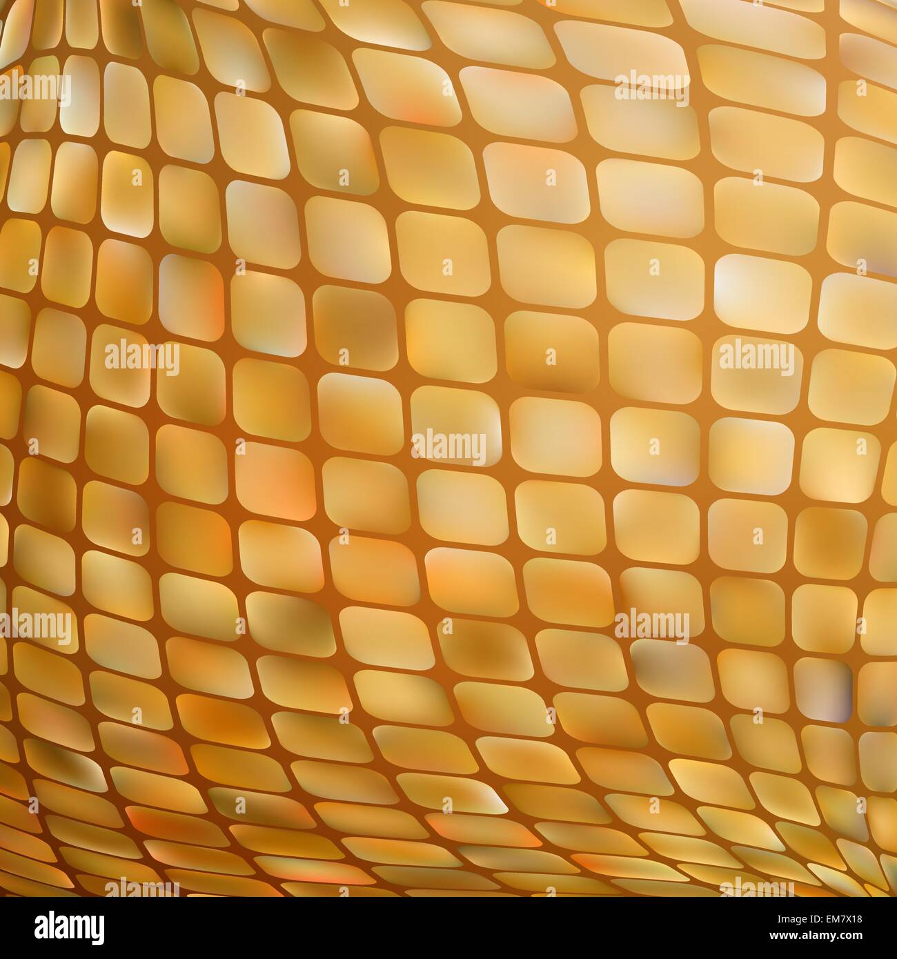 Golden business mosaico. EPS 8 Illustrazione Vettoriale
