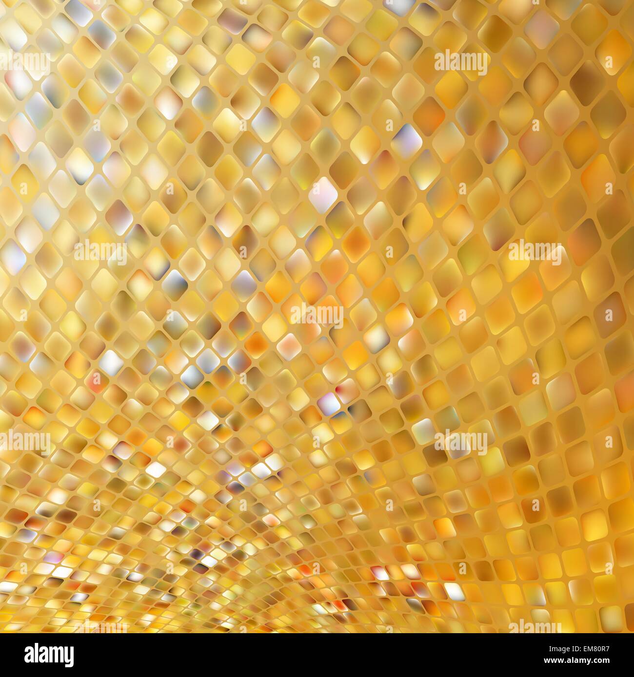 Golden business mosaico. EPS 8 Illustrazione Vettoriale