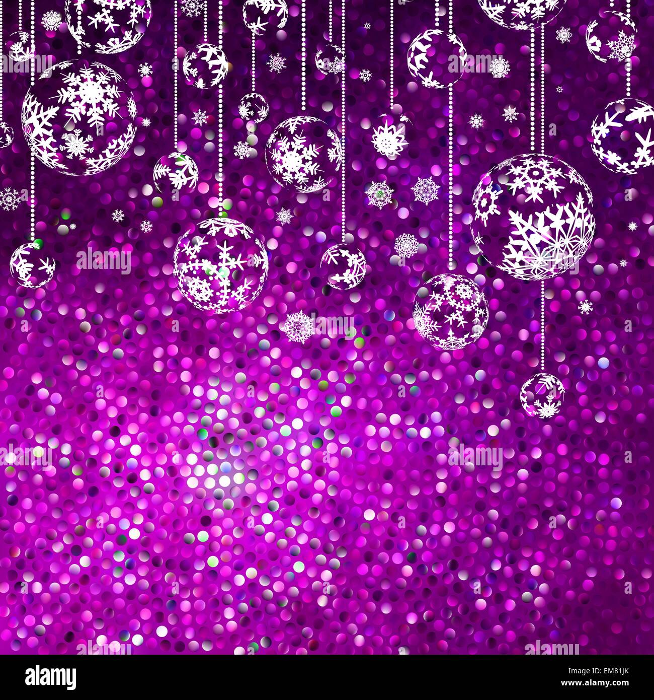 Sfondo di Natale con i fiocchi di neve. EPS 8 Illustrazione Vettoriale