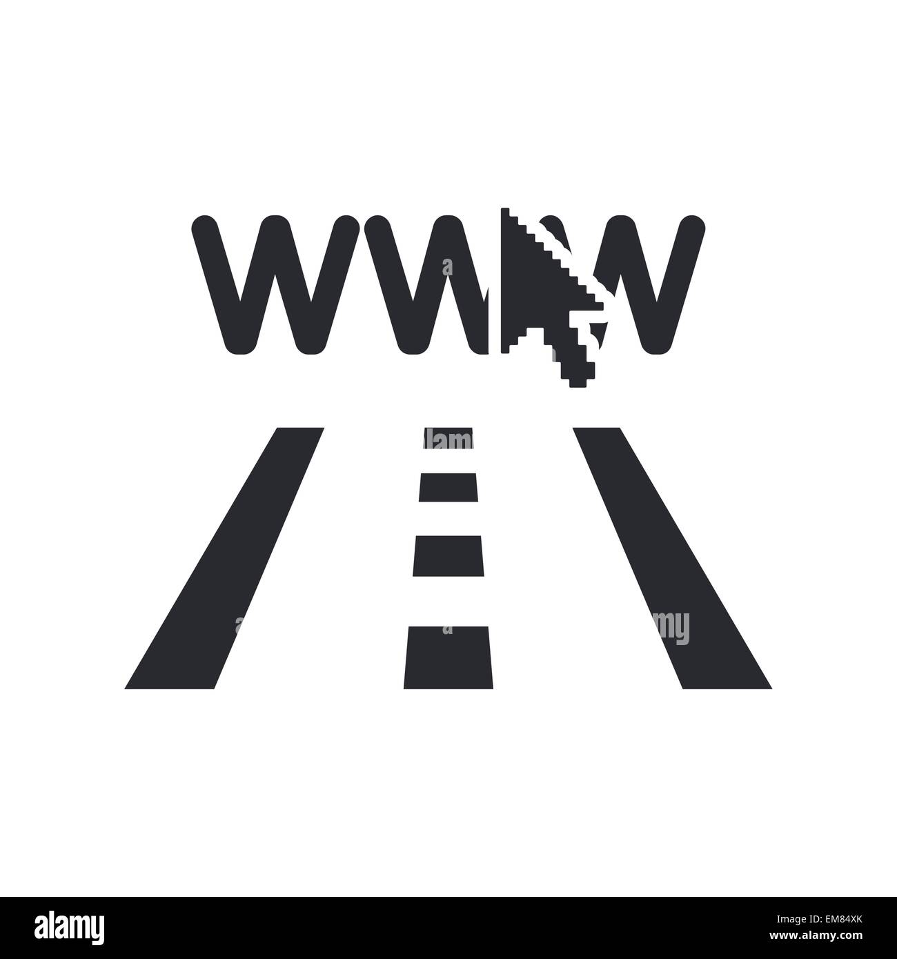 Illustrazione Vettoriale di singola icona di navigazione Illustrazione Vettoriale