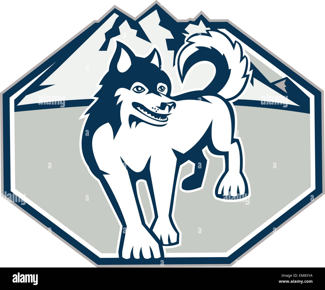 Maglietta Con Retro Husky Siberiano - Design Per Amanti Dei Cani, Taglio Classico, Unisex