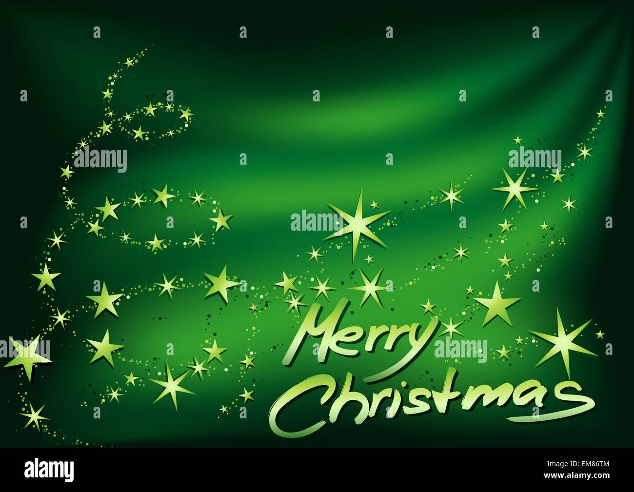 Green Buon Natale Illustrazione Vettoriale