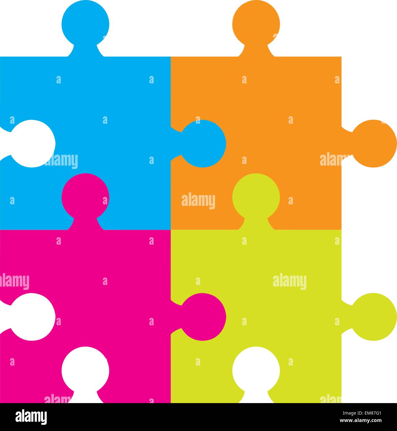 Puzzle over Immagini Vettoriali Stock Alamy