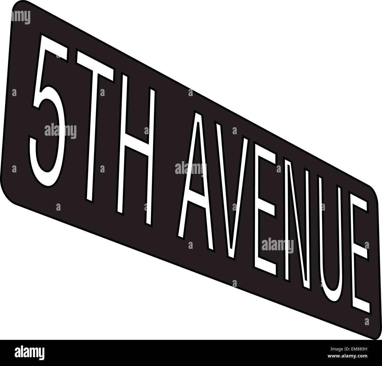 segno del viale 5 Illustrazione Vettoriale