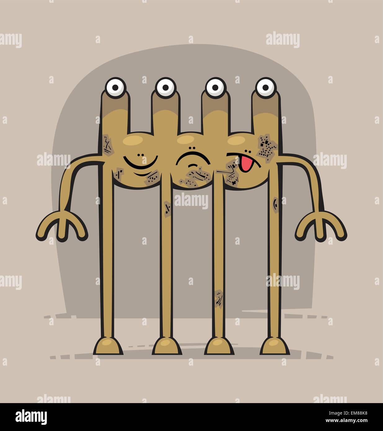 Mostro divertente Illustrazione Vettoriale