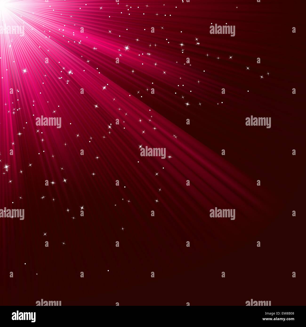 Texture con stelle brillanti e raggi. EPS 10 Illustrazione Vettoriale