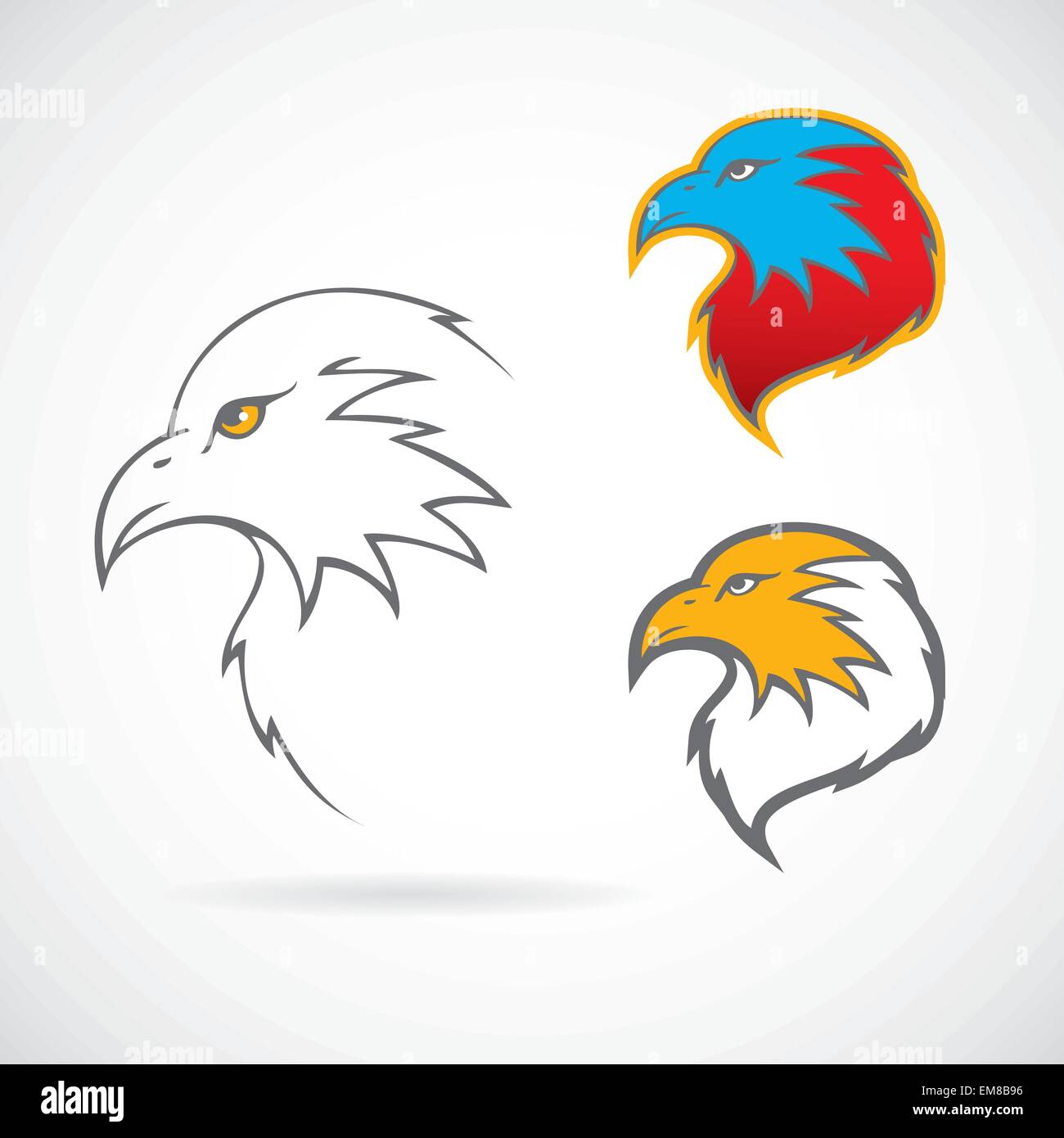 Impostare Eagles Illustrazione Vettoriale