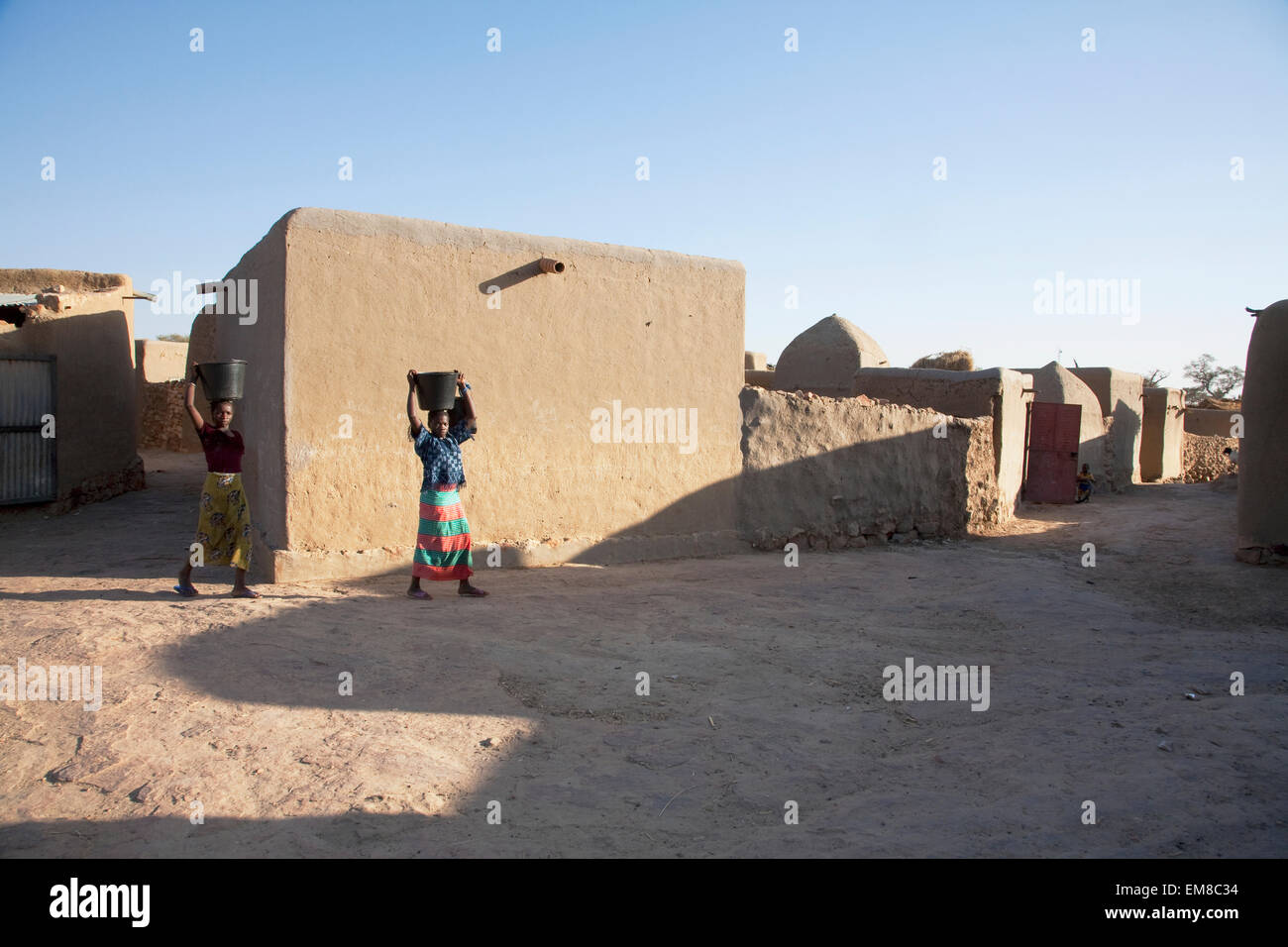 Scena di strada, Sangha, Mali Foto Stock