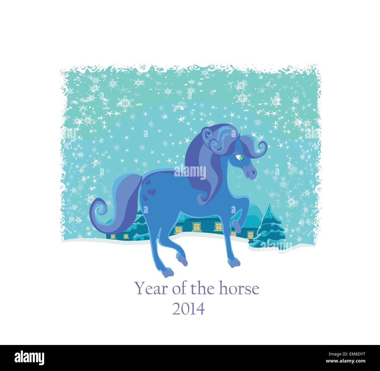 Anno del cavallo Illustrazione Vettoriale