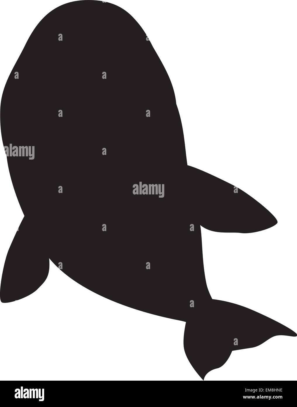 Silhouette di squalo Illustrazione Vettoriale
