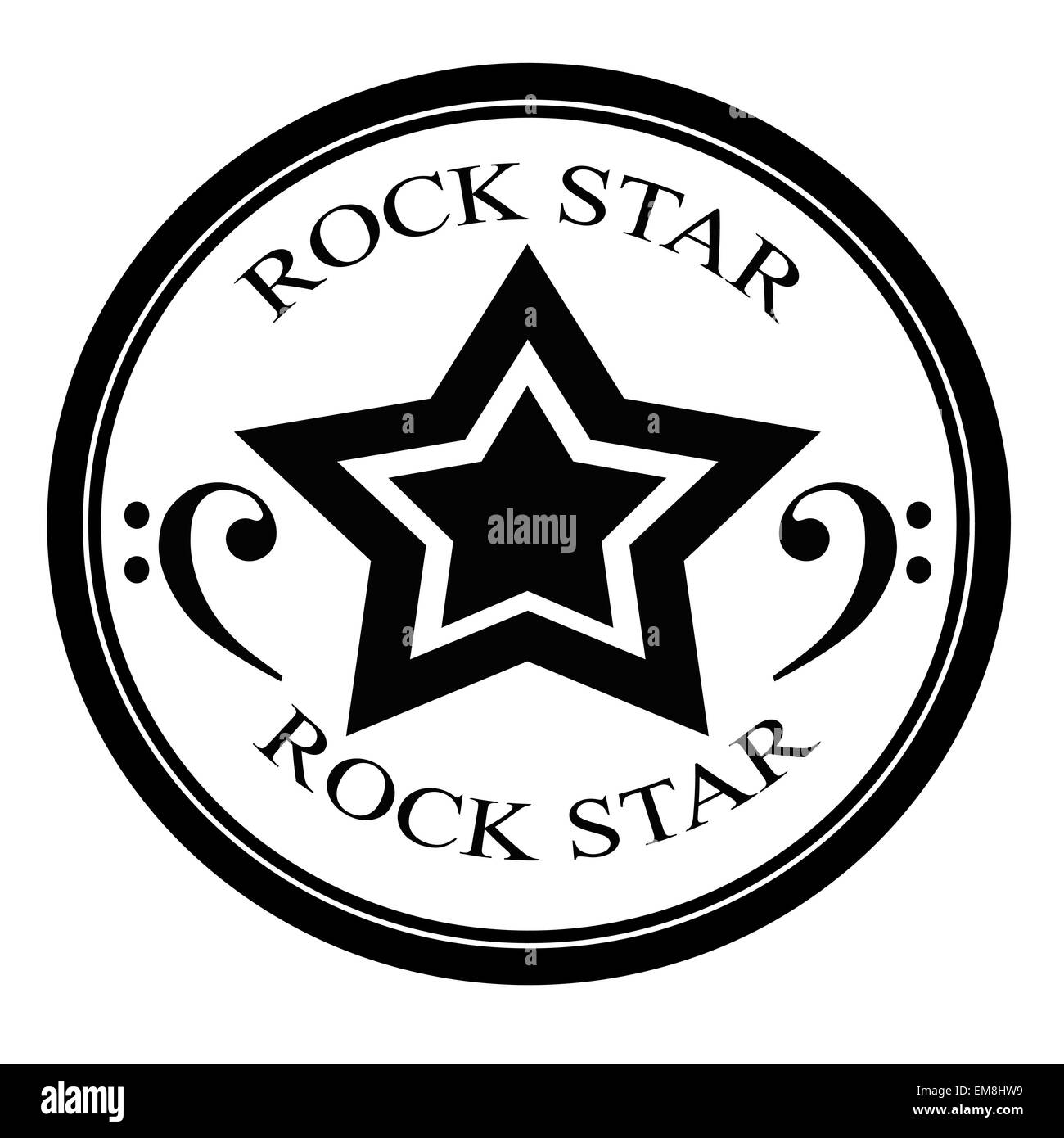 Rockstar Illustrazione Vettoriale