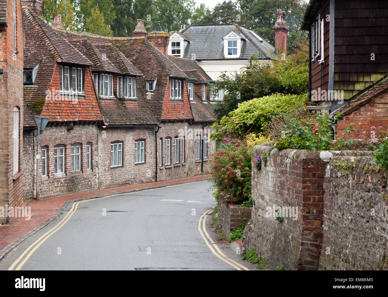 Il vecchio villaggio inglese di Alfriston, East Sussex Foto Stock
