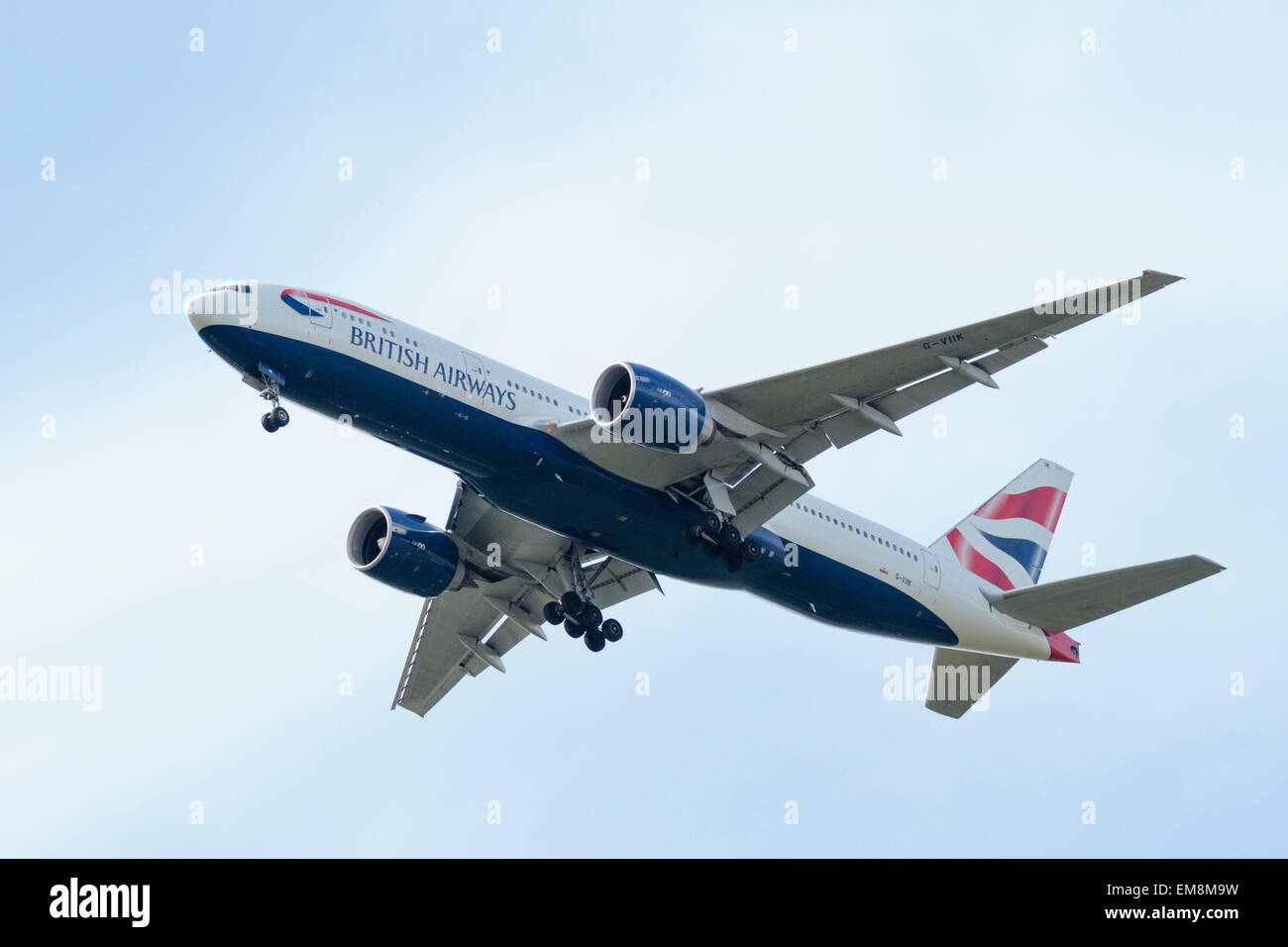 Boeing 777 (G-VII k)- British Airways Foto Stock